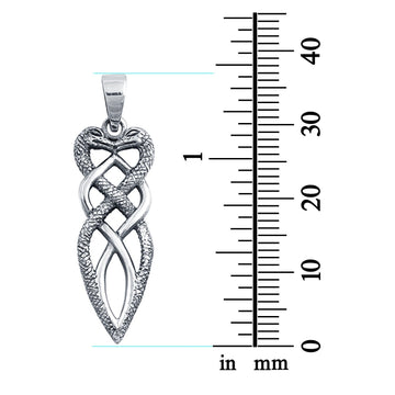 Snakes Charm Pendant 925 Sterling Silver